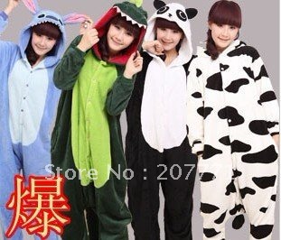 2012 hot sale , cartoon  shape  , high quality coral fleece sleepwear , autumn and winter nightgown ,thicking and warm