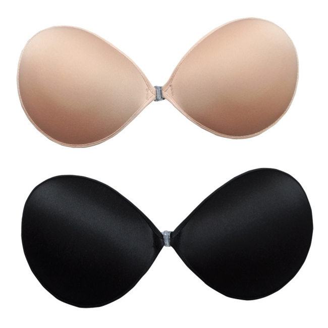 2012 Hot Sale Invisible Silicone Backless Bra Front Closure Sexy Bras Self Adhesive Size A B C D Free Shipping