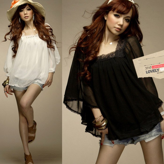 2012 hot sale New style ladies'  Fashion shirt ,elegant chiffon blouse plus size shirt women  free shipping