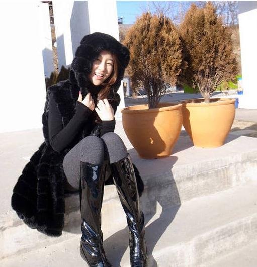 2012 hot sell new Autumn and Winter Women's Faux  furs rabbit Fur vest,Drop shipping,free shipping#C0021