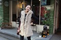 2012 hot sell new Autumn and Winter Women's Faux  furs rabbit  knitted hood Fur vest,Drop shipping,free shipping C0034