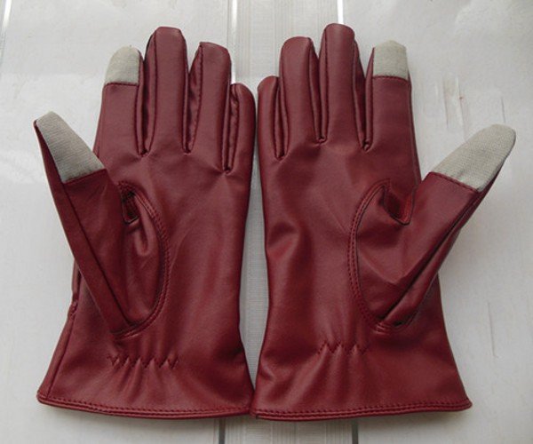 2012 hot sell Touch Screen  leather Gloves