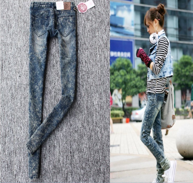 2012 hot-selling fresh blue all-match sexy tight skinny pants denim pencil pants 5287