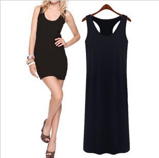 2012 hot-selling women's new arrival long design all-match I-section skirt vest jumpsuit clothing long design tank dress