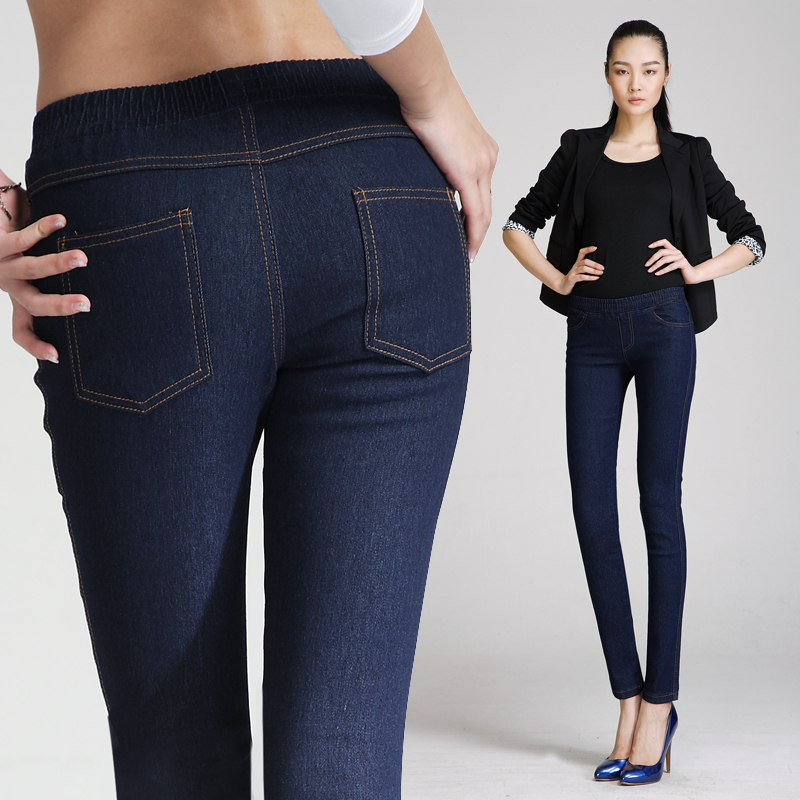 2012 jeans female plus size pants trousers pants denim pencil pants legging