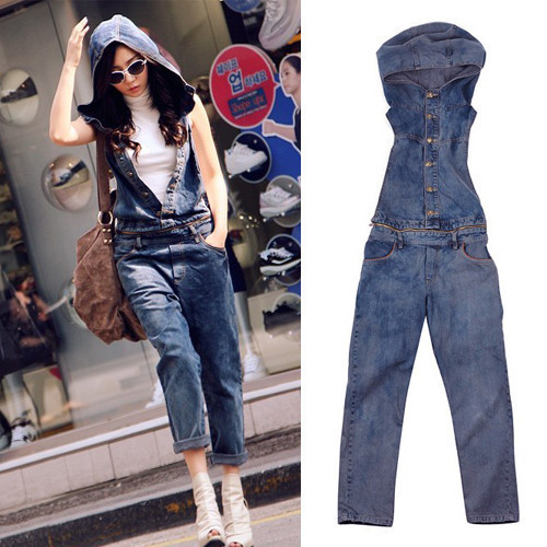 2012 jeans jumpsuit bib pants trousers female women's plus size denim