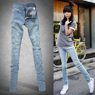 2012 jeans low-waist casual elastic pencil pants female long trousers