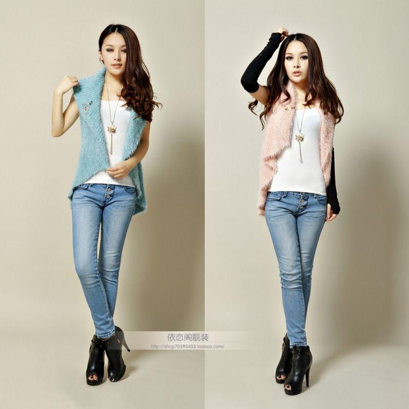 2012 jumper product women's sleeveless belt brooch Size fits all sweater vest (WC005)