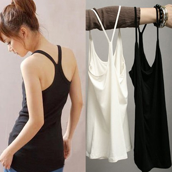 2012 korean 2012 y vest spaghetti strap vest basic modal 100% cotton