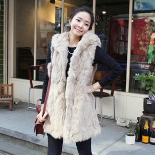 2012 Korean women's Imitation rabbit hair fur vest cape\ two color free shipping