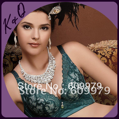 2012 Lace Decorated Nylon B Cup Lady's Bra Sets Beautiful Design BC1017