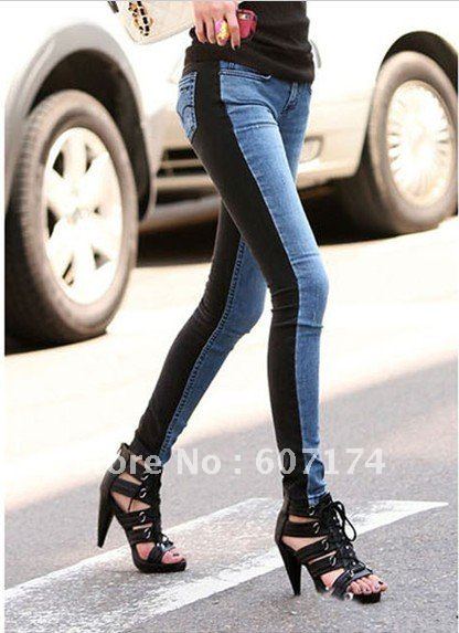 2012 Ladies' Modern denim jeans,casual pencil pants,S:S-L,#0831,Free shiping