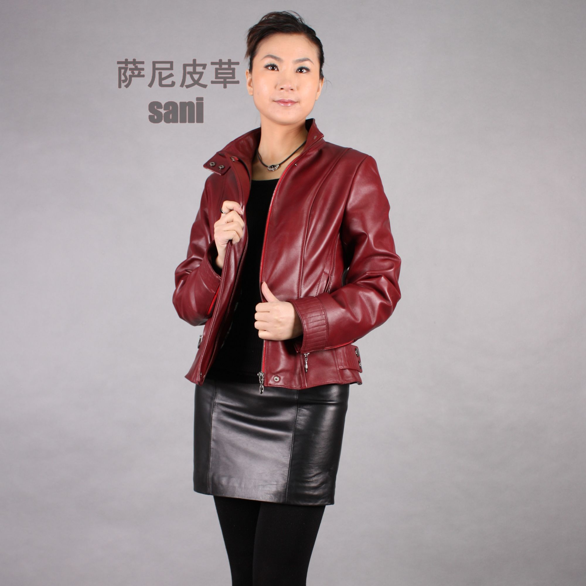 2012 leather skirt sheepskin genuine leather short skirt fashion normic