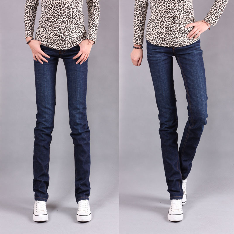 2012 low-waist trousers female trousers elastic jeans small straight pants 988 NCMPGNN