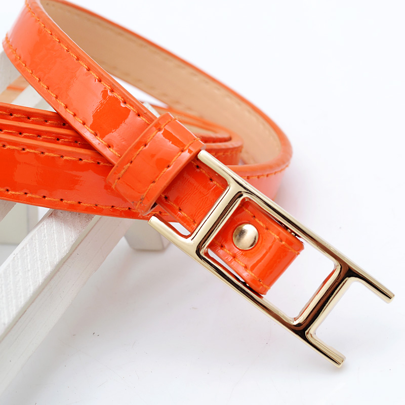 2012 Magic cube belt female all-match strap waist decoration patent leather belt w6301