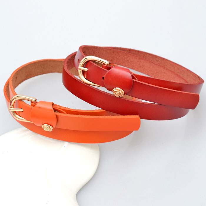 2012 Magic cube cowhide belt female all-match strap genuine leather waist decoration w6253