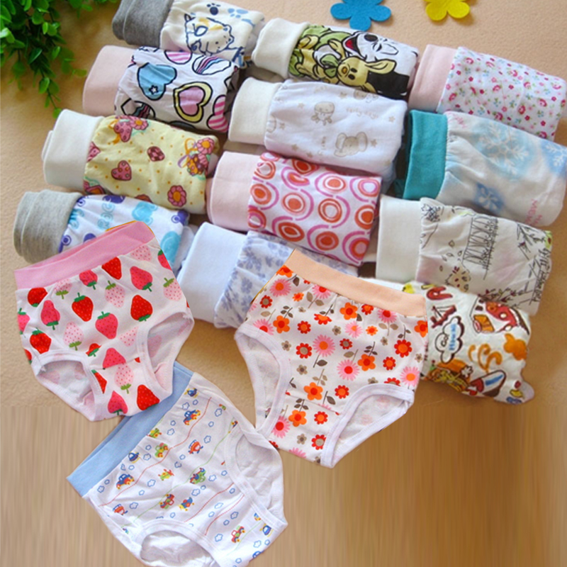 2012 male child female child panties chromophous child trigonometric panties broad-brimmed briefs baby panties 100% cotton