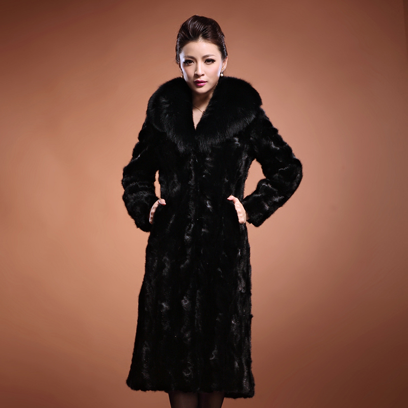 2012 marten overcoat Women fur coat mink