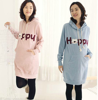 2012 maternity clothing autumn and winter fashion bear maternity top long-sleeve maternity sweatshirt outerwear