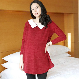 2012 maternity clothing autumn and winter fashion maternity top long-sleeve maternity t-shirt q0312