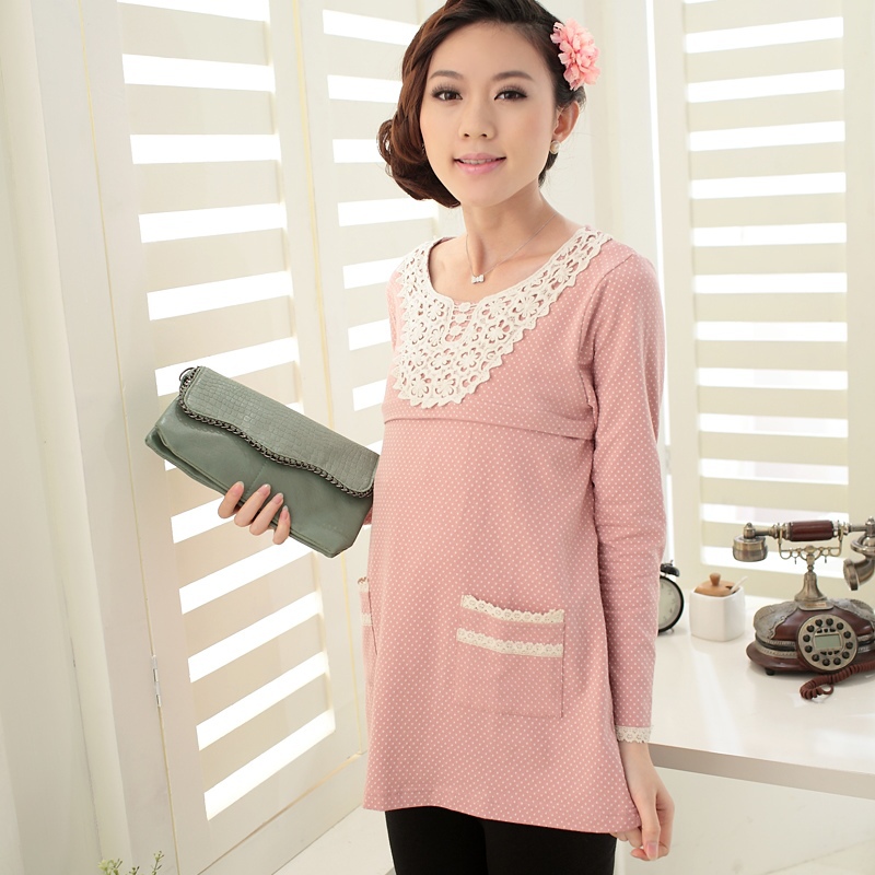 2012 maternity clothing maternity top nursing clothing fashion maternity top