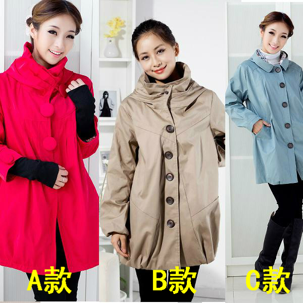 2012 maternity clothing spring maternity trench outerwear women overcoat maternity top