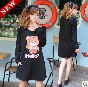 2012 Maternity outerwear clothing  fashion maternity set one-piece dress