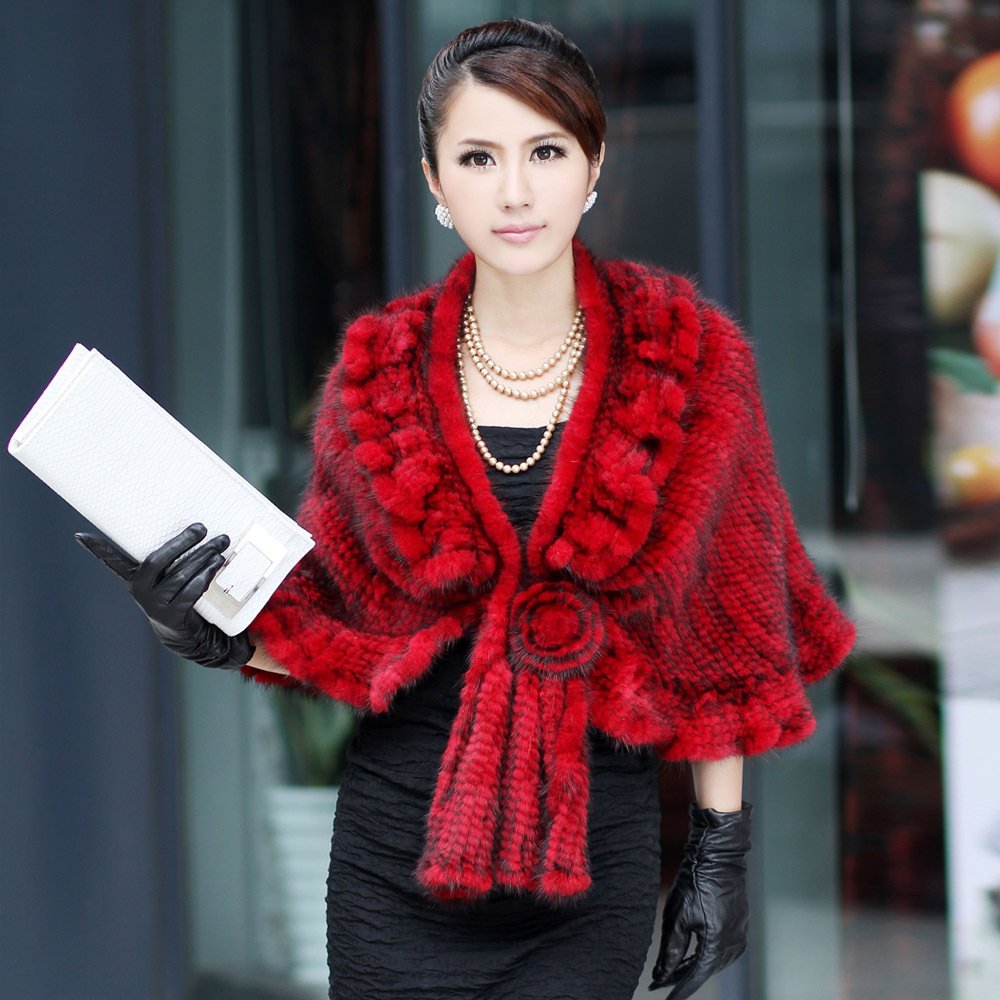 2012 mink cape marten overcoat fur coat a-0047