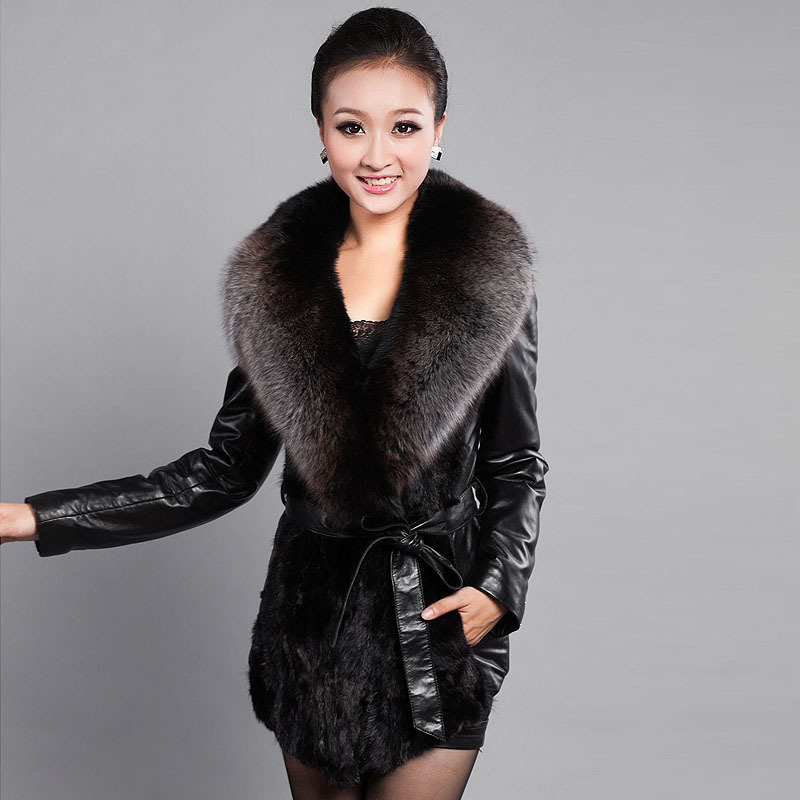 2012 mink fight mink sheepskin fox fur coat