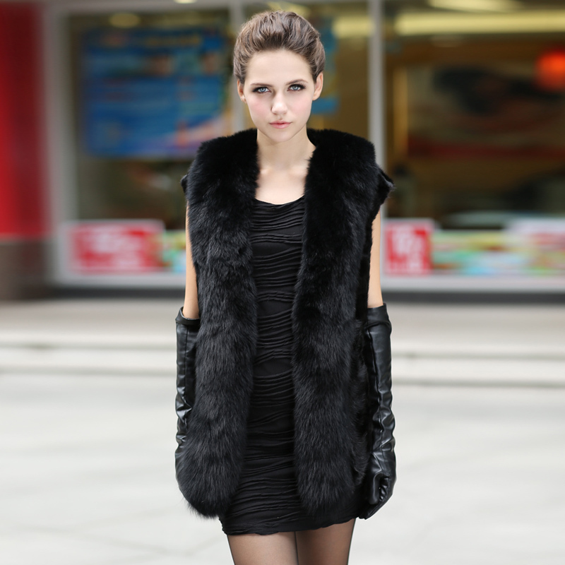 2012 mink fight mink vest fox fur women vest outerwear sy1982