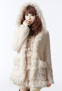 2012 mushroom autumn and winter women thickening berber fleece cotton-padded jacket short jacket