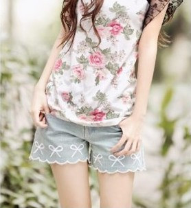 2012 mushroom women's shorts female summer pants shorts free shipping