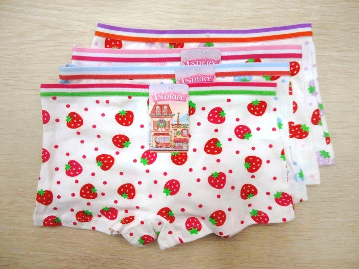 2012 new 100%cotton baby girl underclothes/ Children's Clothing  Strawberry pattern Underwears panties