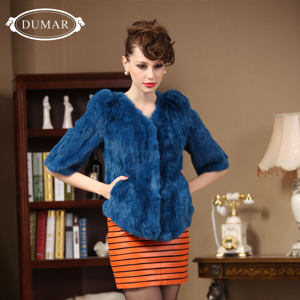 2012 New Arrial Women 100% Rabbit Fur Coat,Short Design,Slim Style,Elegant Outwear,Warm Jacket,Free shipping