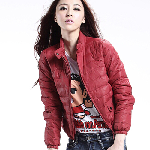 2012 new arrival autumn thin short design down coat down coat female outerwear