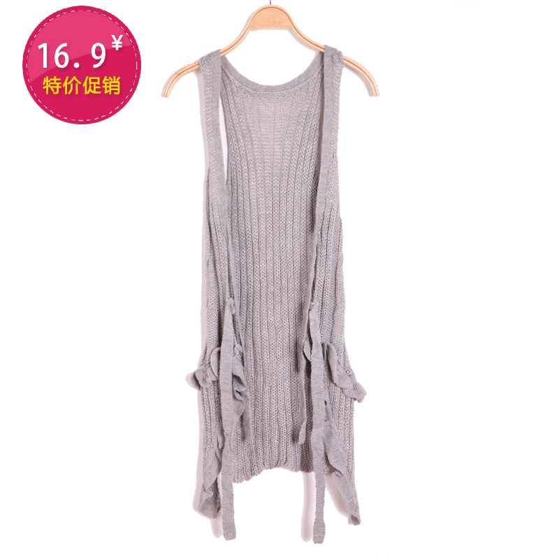 2012 new arrival autumn vest female cardigan sweater vest female woven vest b328a