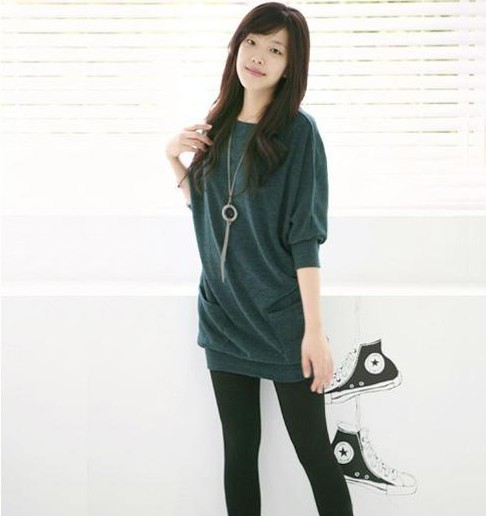 2012 new arrival double pocket wool cashmere three quarter sleeve t free shipping