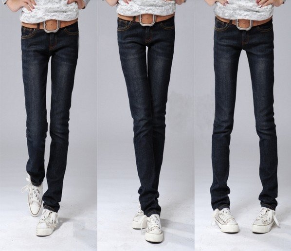 2012 new arrival free shipping jeans women three color denim pants/trousers free size wholesale/retail