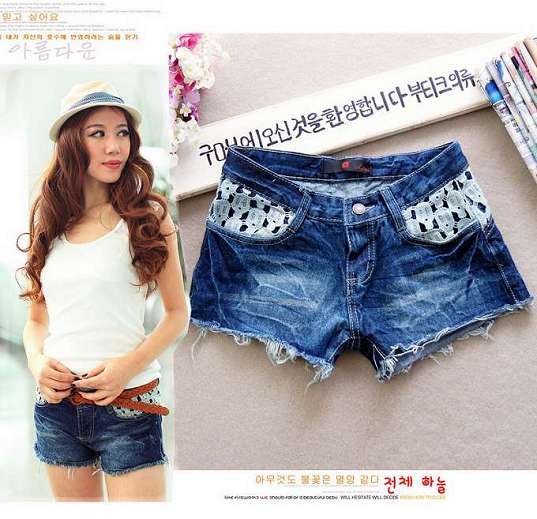 2012 New Arrival Lady's Fashion Jean Shorts/ Women's Shorts, Ladies Leisure Worn-out  Jeans Shorts S,M, L C177