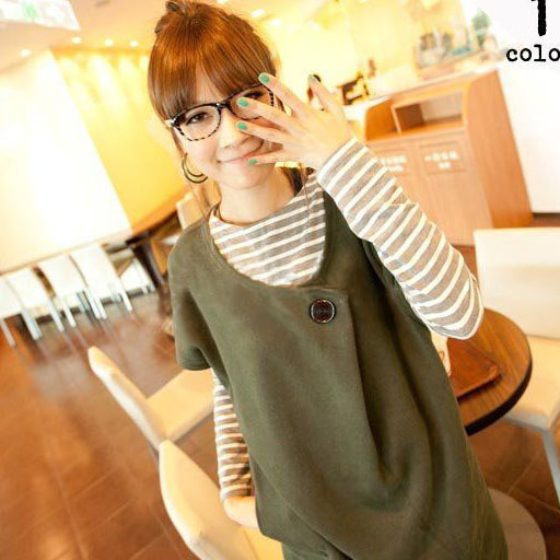 2012 new arrival maternity clothing maternity twinset maternity coat long-sleeve basic shirt