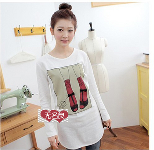 2012 new arrival maternity  maternity top maternity t-shirt 100% cotton maternity basic shirt fashion summer BB7 shop