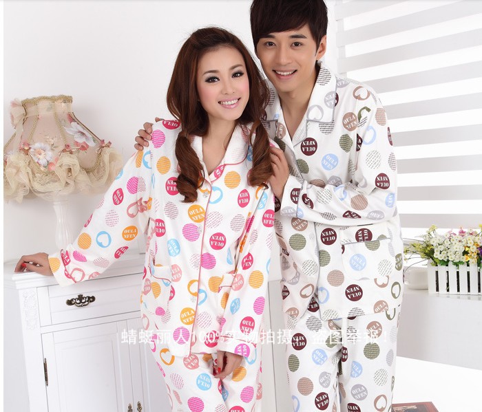 2012 New arrival men and women lovers cotton pajamas / Homewear/sleepwear