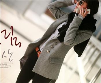 2012 new arrival plus size clothing woolen suit woolen cloth outerwear 3321