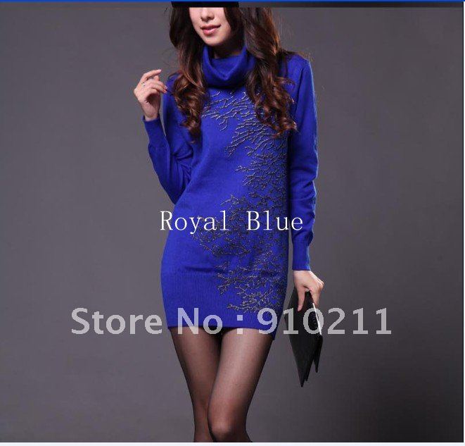 2012 new arrival sweet fashionf wool cotton thickening sweater free shipping