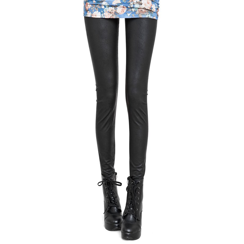 2012 new arrival women's ankle length legging fashion dull faux leather pants vq390