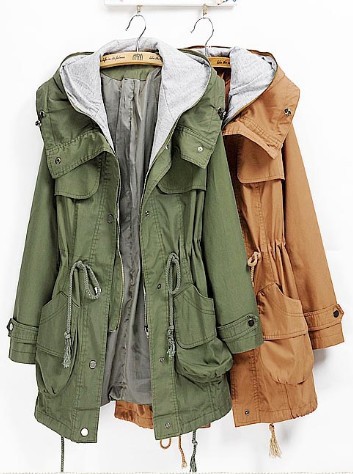 2012 new arrival women's sweet slim with a hood medium-long elegant slim waist trench outerwear