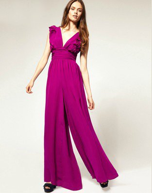 2012 new arrive hot sale free shipping 3 color 6 size XS-XXL women evening V neck high waist chiffon long jumpsuit playsuit HY57