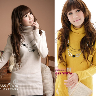 2012 new arrive Hot sale Good quality thick warm sweater /long-sleeve turtleneck sweater