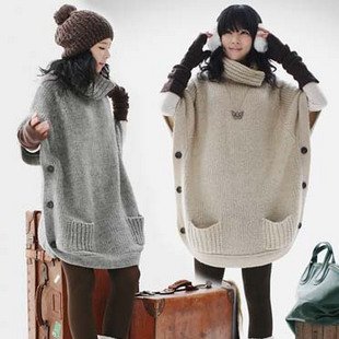 2012 New arrived women's Loose Casual relaxed large-size sweater coat