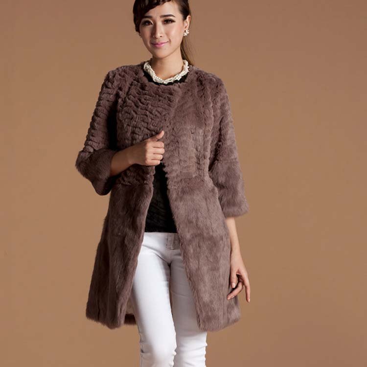 2012 NEW ARRIVEL*RABBIT FUR COAT /SHEARED RABBIT JACKET*EMS FREE SHIPPING*SU-1295